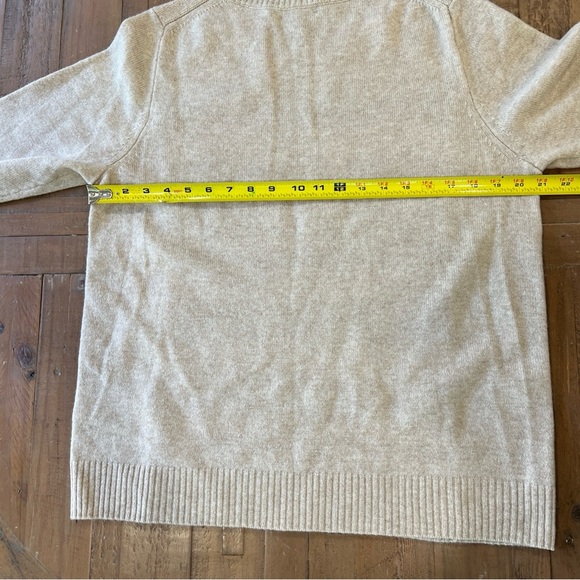 J. Crew Fair Isle Nordic Jacquard Stitch 100% Wool Sweater XL Cream White NWOT - Picture 7 of 7